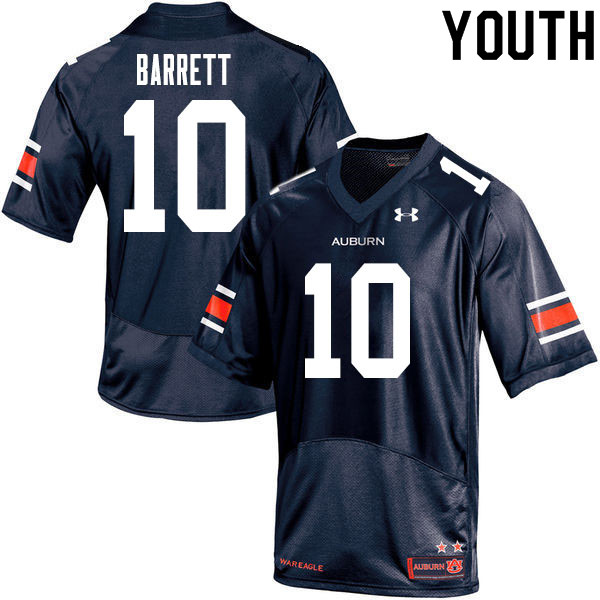 Youth #10 Devan Barrett Auburn Tigers College Football Jerseys Sale-Navy - Click Image to Close